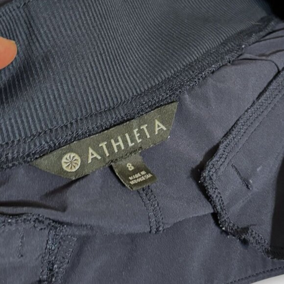 Brooklyn Ankle Pant Navy 8 Reg Pockets Casual Travel Commute School Athleisure - Picture 7 of 7
